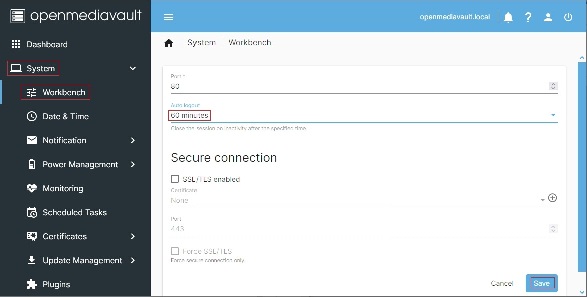 Panel OMV jako usługa w sieci lokalnej